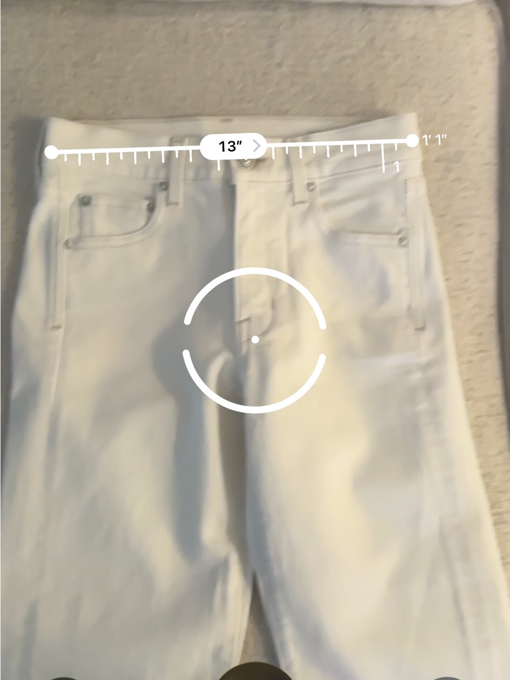 AYR YAYA Cream Straight-Leg Women's Jeans - Picture 6 of 7